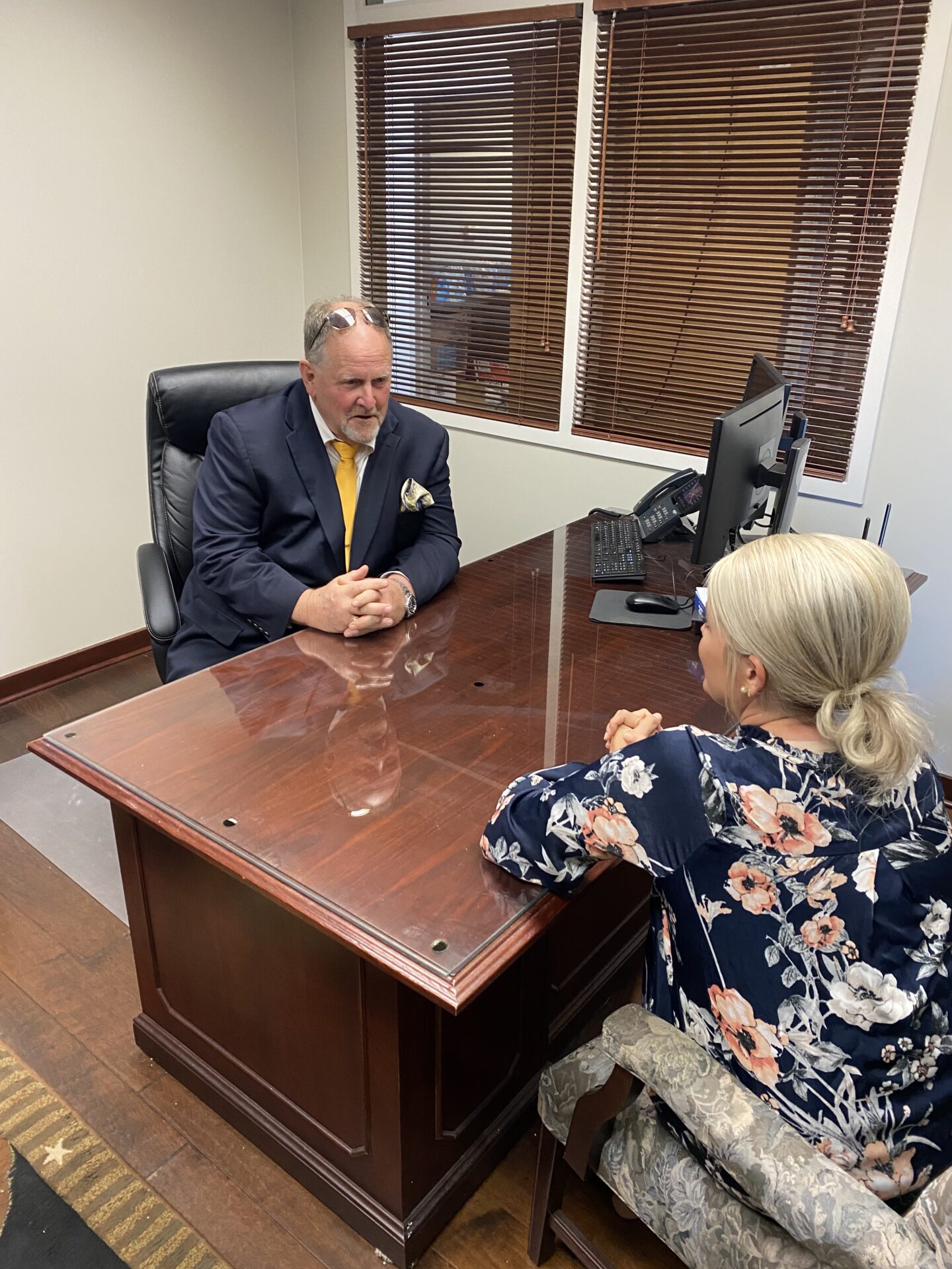 Jack W. Slaid Attorney Consultation With A Client